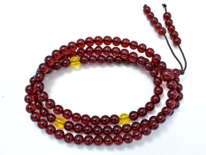 Blood Amber Resin, 6mm(5.8mm) Round Beads, 23 Inch, Approx 108 beads-Gems: Round & Faceted-BeadBeyond