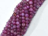 Dragon Vein Agate-Purple 6mm Round-BeadBeyond