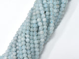 Genuine Aquamarine Beads, 4mm (4.7mm) Round beads-Gems: Round & Faceted-BeadBeyond