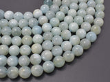 Aquamarine Beads, Round, 10mm-Gems: Round & Faceted-BeadBeyond