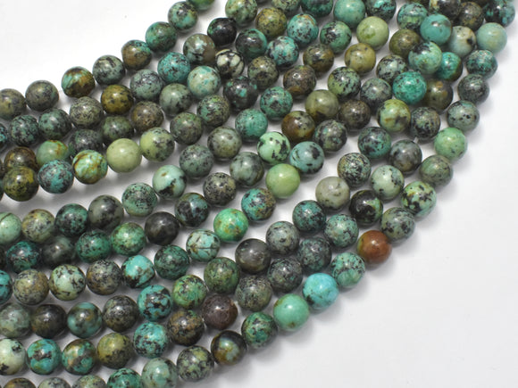 African Turquoise Beads, Round, 6mm (6.7mm)-BeadBeyond