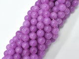 Jade - Purple, 8mm Round Beads, 14.5 Inch-BeadBeyond