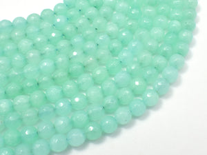 Jade Beads, Light Green, 6mm Faceted Round-Gems: Round & Faceted-BeadBeyond