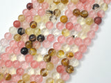 Fire Cherry Quartz Beads, Round, 6mm-Gems: Round & Faceted-BeadBeyond