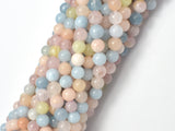 Beryl Beads, Aquamarine, Morganite, Heliodor, 6mm, Round-Gems: Round & Faceted-BeadBeyond