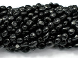 Black Tourmaline, 6x8mm Nugget Beads-Gems: Nugget,Chips,Drop-BeadBeyond