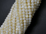 Mother of Pearl Beads, MOP, Creamy White, 4mm Round-Gems: Round & Faceted-BeadBeyond