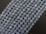 Blue Chalcedony Beads, Blue Lace Agate Beads, 6mm Round Beads-BeadBeyond