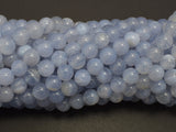 Blue Chalcedony Beads, Blue Lace Agate Beads, 6mm Round Beads-BeadBeyond