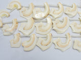 Mother of Pearl Beads, MOP, Creamy White, 17x30mm-28x46mm Free Form,-BeadBeyond