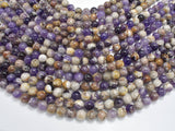 Chevron Amethyst Beads, 8mm Round-Gems: Round & Faceted-BeadBeyond