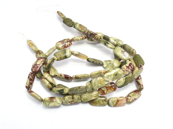 Rhyolite Beads, 8x15mm Rectangle Beads-BeadBeyond