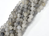 Gray Quartz Beads, Round, 8mm-BeadBeyond