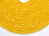 Jade - Yellow, 6mm, Round, 15 Inch-BeadBeyond