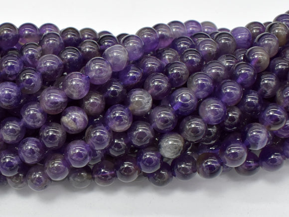Amethyst Beads, 6mm(6.6mm) Round-Gems: Round & Faceted-BeadBeyond