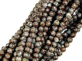 Brown Snowflake Obsidian Beads, Round, 4mm-Gems: Round & Faceted-BeadBeyond