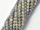 Mystic Coated Labradorite, 6mm Faceted Round, AB Coated-BeadBeyond