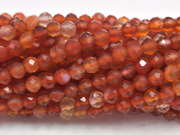 Carnelian Beads, 3mm Micro Faceted Round-Gems: Round & Faceted-BeadBeyond