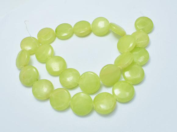 Jade Beads, 16mm Coin Beads-BeadBeyond