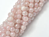 Mystic Coated Rose Quartz, 8mm Faceted, AB Coated-Gems: Round & Faceted-BeadBeyond