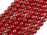 Ruby Jade Beads, Faceted Round, 10mm-Gems: Round & Faceted-BeadBeyond