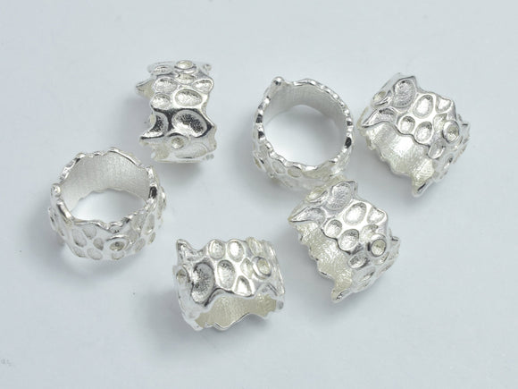 4pcs 925 Sterling Silver Beads, 8x5mm Tube Beads, Big Hole Tube Beads-BeadBeyond