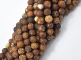 Crackle Tibetan Agate, 7.8mm Round Beads-Gems: Round & Faceted-BeadBeyond