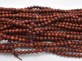 Red Sandalwood Beads, 6mm, Round Beads, Mala Beads, 108 beads-Wood-BeadBeyond