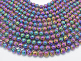 Lava-Rainbow Plated, 8mm (8.7mm) Round Beads-Gems: Round & Faceted-BeadBeyond