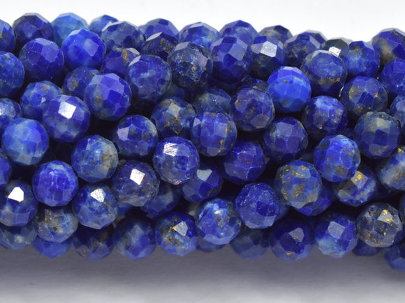 Natural Lapis Lazuli, 3.6mm Micro Faceted-Gems: Round & Faceted-BeadBeyond