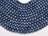 Mystic Coated Blue Agate, 8mm Faceted Round, AB Coated-Agate: Round & Faceted-BeadBeyond