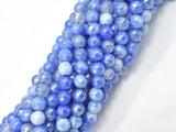 Mystic Coated Fire Agate- Blue, 6mm Faceted-BeadBeyond