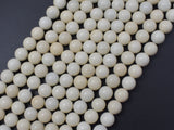 Ivory Jade Beads, 8mm (8.3mm)-Gems: Round & Faceted-BeadBeyond