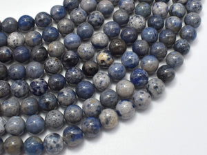 Dumortierite Beads, 8mm (8.5mm) Round Beads-Gems: Round & Faceted-BeadBeyond