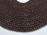 Jade Beads, Coffee, 6mm Faceted Round, 14.5 Inch-Gems: Round & Faceted-BeadBeyond