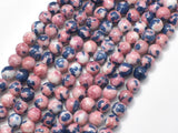 Rain Flower Stone, Pink, Gray, 6mm Round Beads-Gems: Round & Faceted-BeadBeyond