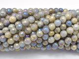 Mystic Coated Labradorite, 6mm Faceted Round, AB Coated-BeadBeyond