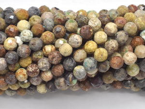 Natural Turquoise Beads, 4mm Micro Faceted Round-BeadBeyond