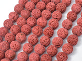 Red Lava Beads, 10mm Round Beads-Gems: Round & Faceted-BeadBeyond