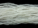 White Jade Beads, Round, 4mm (4.7mm), 15 Inch-Gems: Round & Faceted-BeadBeyond