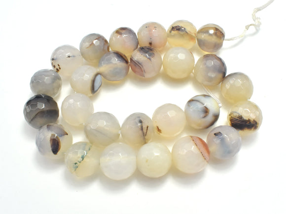AGATE BEADS, 13.5MM FACETED ROUND-Agate: Round & Faceted-BeadBeyond