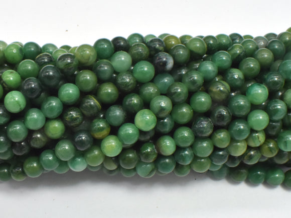 Verdite, African Jade, 4mm (4.7mm) Round Beads-BeadBeyond