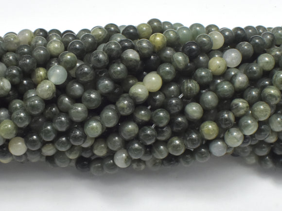 Green Line Quartz, 4mm (4.8mm) Round Beads-BeadBeyond