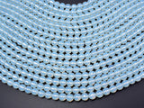 White Opalite Beads, Faceted Round, 8mm(7.8mm), 14.5 Inch-Gems: Round & Faceted-BeadBeyond