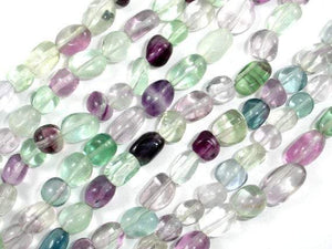 Rainbow Fluorite Beads, Nugget, Approx 6-7 mm x 7-9 mm, 16 Inch-Gems: Nugget,Chips,Drop-BeadBeyond