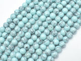 Turquoise Howlite-Light Blue, 6mm Round Beads-Gems: Round & Faceted-BeadBeyond
