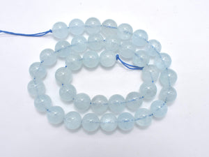 Genuine Aquamarine Beads, 11mm Round Beads-Gems: Round & Faceted-BeadBeyond