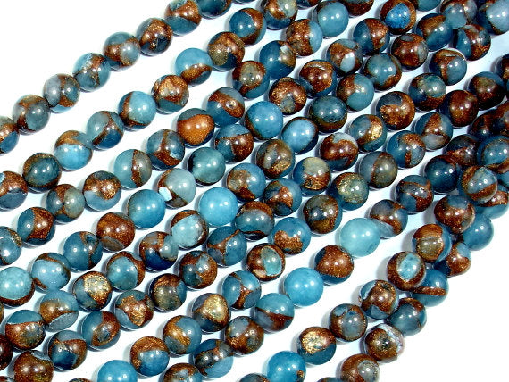 Mosaic Stone Beads, Round, 6mm Beads-Gems: Round & Faceted-BeadBeyond