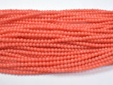 4 Strands Plastic (Imitation Pink Coral)-Salmon Pink, 4mm (4.4mm)-Pearls & Glass-BeadBeyond