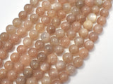 Mixed Moonstone Sunstone-Gray, Peach, 8mm Round-Gems: Round & Faceted-BeadBeyond